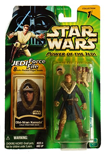 Vintage 2000 Star Wars Power Of The Jedi Collection 1 Obi-Wan Kenobi Cold Weather Gear Action Figure - Brand New Factory Sealed Shop Stock Room Find