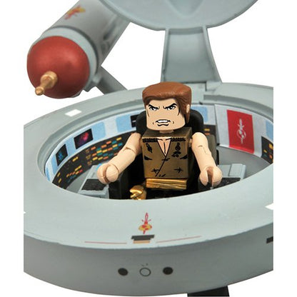 Vintage 2013 Diamond Select Star Trek The Original Series Minimates Mirror Mirror U.S.S. Enterprise Star Ship With Mini Captain Kirk Figure