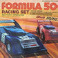 Vintage 1970's Eagleton Toys Formula 500 Battery Operated Sppedtrax Racing Set. Complete In Original Box.