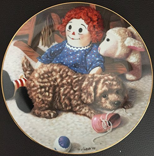 Puppy Playtime Plate by Jim Lamb Fun and Games