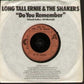 Long Tall Ernie And The Shakers A. Side, Do U Remember, B.Side Cocktails At Midnight, Polydor Records Label 1977, 7 inch vinyl Single Record