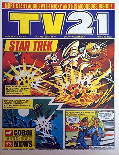 Vintage Ultra Rare TV21 Comic Magazine Issue No. 58 31st October 1970
