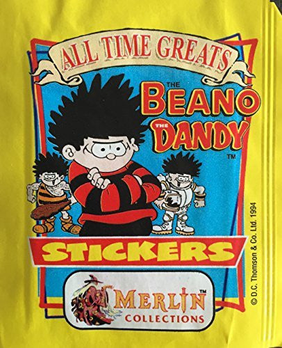 Vintage 1994 All Time Greats The Beano & The Dandy Sticker Packs By Merlin Collections