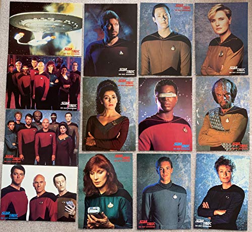 Postcards Vintage Star Trek The Next Generation 1989 Set Of 13 x Individual By Engale Marketing - Unsold Shop Stock