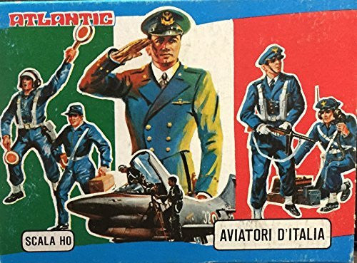Vintage 1970's Atlantic Aviatori D'Italia HO scale Italian Air Force Figure Set - Shop Stock Room Find