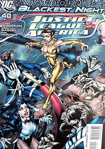 DC Comics The Justice League Of America - Blackest Night Comic Issue Number 40 - February 2010