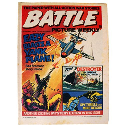 Vintage Battle Picture Weekly Boys Comic Every Thursday 7th February 1976 By IPC Magazines Ltd