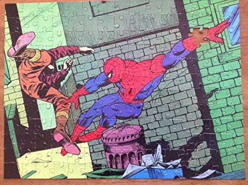 The Amazing Spiderman Jigsaw Puzzle Vintage 1978 Whitman 180 Piece Jigsaw Puzzle Number 7718