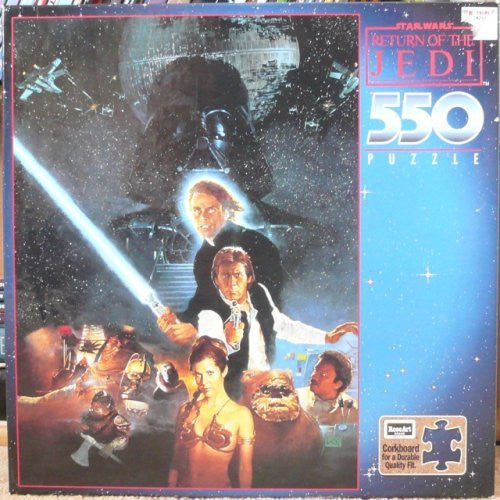 Vintage 1996 Star Wars Return Of The Jedi 550 Piece Jigsaw Movie Poster Puzzle