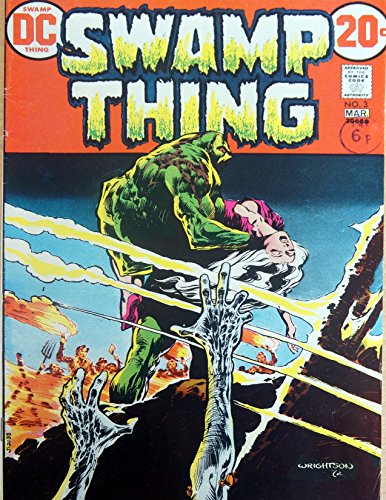 Vintage Very Rare DC Comics Swamp Thing - In The Patchwork Man - Comic Issue No. 3 - March 1972 - Ex Shop Stock [Unknown Binding]