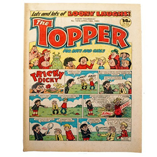 Vintage The Topper Weekly No. 1576 Boys And Girls Comic Every Thursday 16th April 1983 By D C Thomson & Co