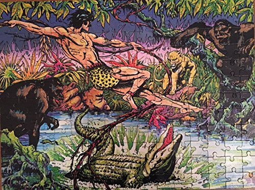 Vintage 1975 Whitman Tarzan 180 Piece Jigsaw Puzzle Number 7716 Animated Adventure