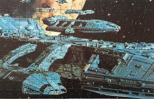 Battlestar Galactica Vintage 1978 Waddingtons 150 Large Piece Jigsaw Puzzle Number 138C The Rag-Tag Fleet Complete In The Original Box