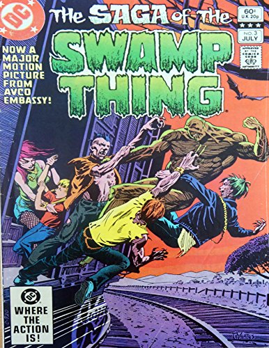 Vintage Very Rare DC Comics The Saga Of The Swamp Thing UK Comic Issue No. 3 - July 1982 - Ex Shop Stock [Unknown Binding]