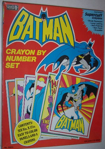 Craft House Crayon By Number Set DC Batman Collectors Edition by Craft House Corporation