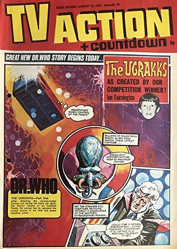 Vintage Ultra Rare TV Action + Countdown Comic Magazine Issue No. 79 August 19th 1972