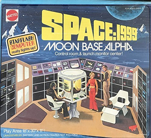 Vintage Gerry Andersons Space 1999 Ultra Rare 1976 Mattel Moonbase Alpha Control Room & Launch Monitor Center Play Set - Complete In The Original Box