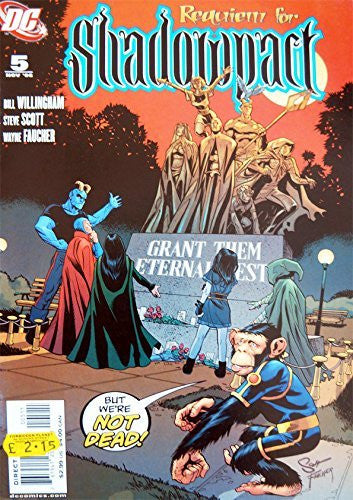 Vintage DC Comics Requiem For Shadowpact - Featuring The Outrageous Stars Of Day Of Vengence - Issue Number 5 - Fifth Issue November 2006