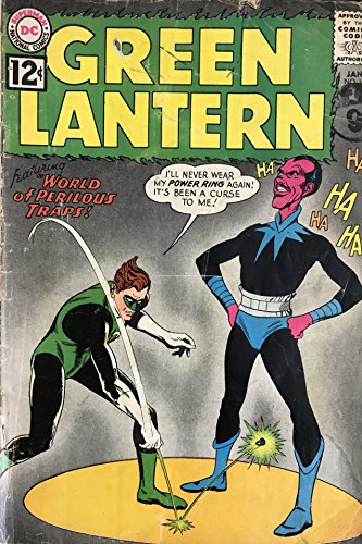 Vintage Very Rare DC Comics The Green Lantern - Featuring World Of Perilous Traps - Comic Issue No. 18 - January 1963 - Ex Shop Stock [Unknown Binding]