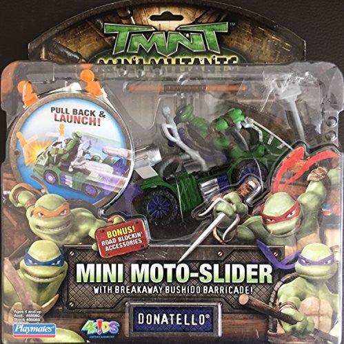 Teenage Mutant Ninja Turtles The Movie Mini Mutants Vehicle and Figure - Mini Moto-Slider w/Barricade - Donatello