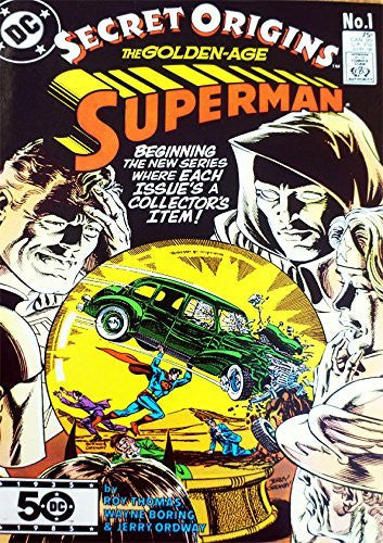 Vintage DC Comics Secret Origins The Golden Age Superman Comic Issue No. 1 - April 1986