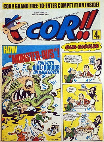 Cor Vintage Cor!! Weekly Boys And Girls Comic Christmas Edition from 22nd December 1973