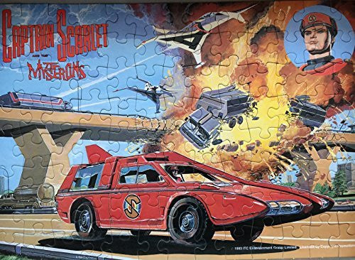 Gerry Andersons Vintage 1993 Captain Scarlet & The Mysterons 100 Large Piece Jigsaw Puzzle. Number 1 in the set
