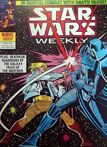 Star Wars Weekly,No 93, December 1979, Marvel Comics,Space Fantasy
