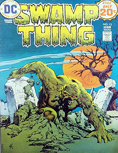 Vintage Very Rare DC Comics Swamp Thing - In The Leviathan Conspiracy - Comic Issue No. 13 - December 1974 - Ex Shop Stock [Unknown Binding]