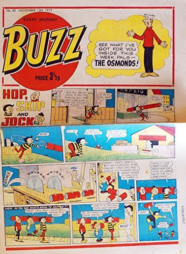 Vintage Buzz Weekly Boys And Girls Comic Number 43 - November 10th 1973