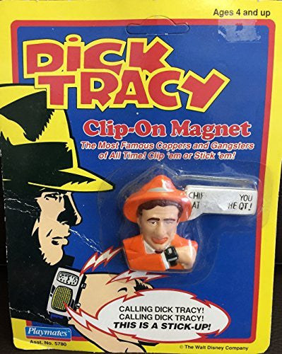 Dick Tracy Coppers And Gangsters Clip On Magnet Sam Catchem Playmates Vintage 1990 New On Card