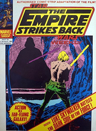 The Empire Strikes Back, Star Wars Weekly,No 130, August 1980, Marvel Comics,Space Fantasy