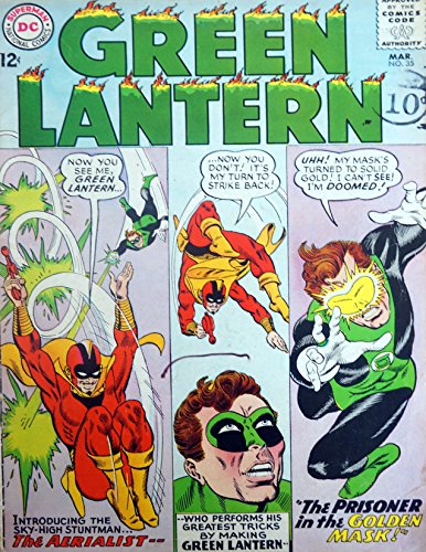 Vintage Very Rare DC Comics The Green Lantern - Featuring The Secret Of The Power Ringed Robot - Comic Issue No. 36 - April 1965 - Ex Shop Stock [Unknown Binding]