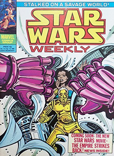 Star Wars Weekly,No 112, April 1980, Marvel Comics,Space Fantasy