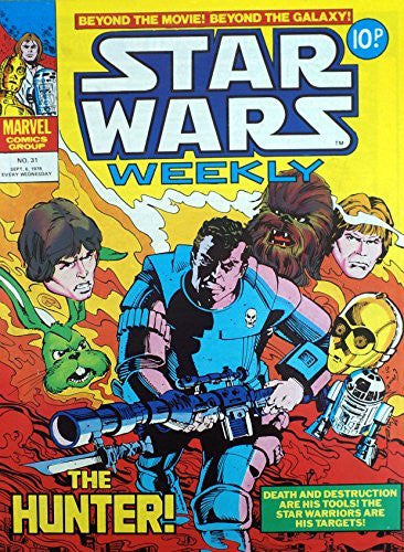 Star Wars Weekly,No 31, September 1978, Marvel Comics,Space Fantasy