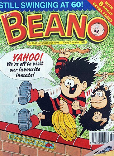 BEANO COMIC ISSUE No 2940 NOV 1998
