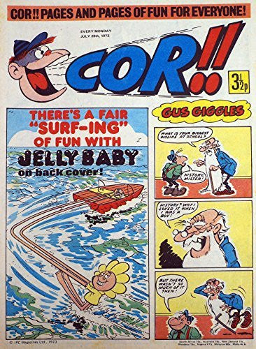Cor Vintage Cor!! Weekly Boys And Girls Comic from 28th July 1973