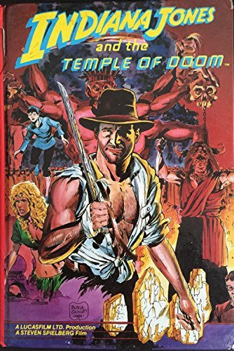 Vintage 1984 Indiana Jones And The Temple Of Doom Comic Storybook Based On The Steven Spielberg Film - Brand New Shop Stock Room Find.
