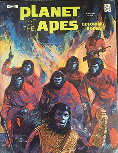 Vintage 1974 Planet Of The Apes Colouring Book Based On The Movie Mint Condition Shop Stock Room Find