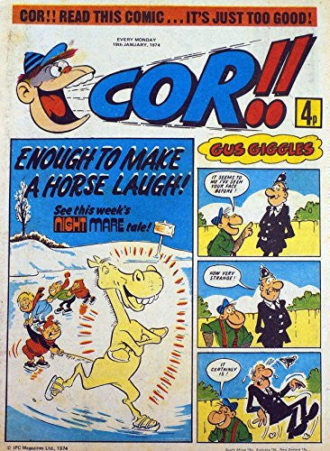 Cor Vintage Cor!! Weekly Boys And Girls Comic from 19th January 1974