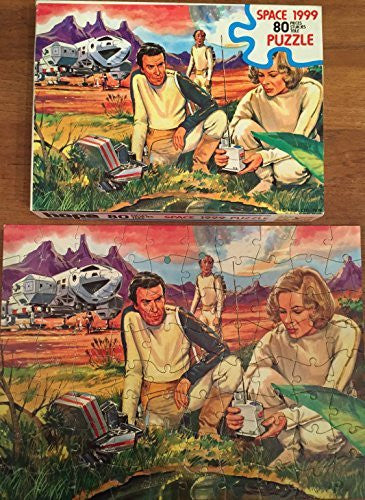 Vintage Gerry Andersons Space 1999 1974 Hope 80 Piece Fully Interlocking Jigsaw Puzzle Arrival On Alien Planet