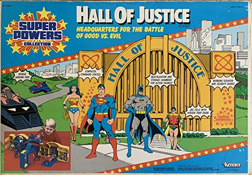 Super Powers Collection Vintage Kenner Original Hall Of Justice Playset - Headquarters Of The Justice League Shop Stock Room Find