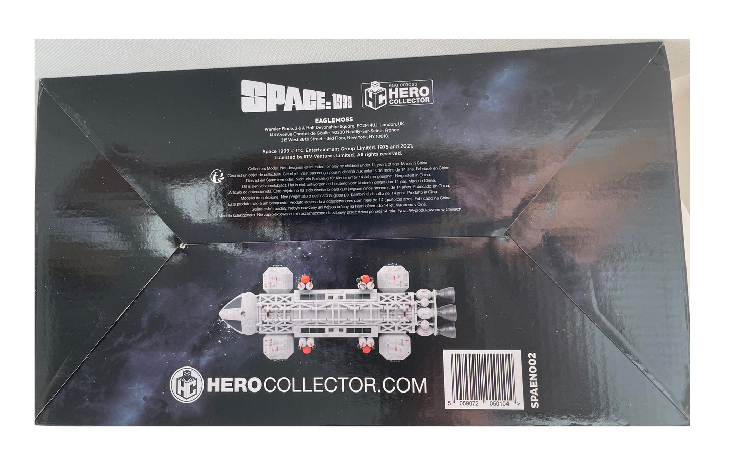 Space 1999 Eagle Transporter With Side Boosters 10 Inch Die-cast Model With Magazine By Eaglemoss