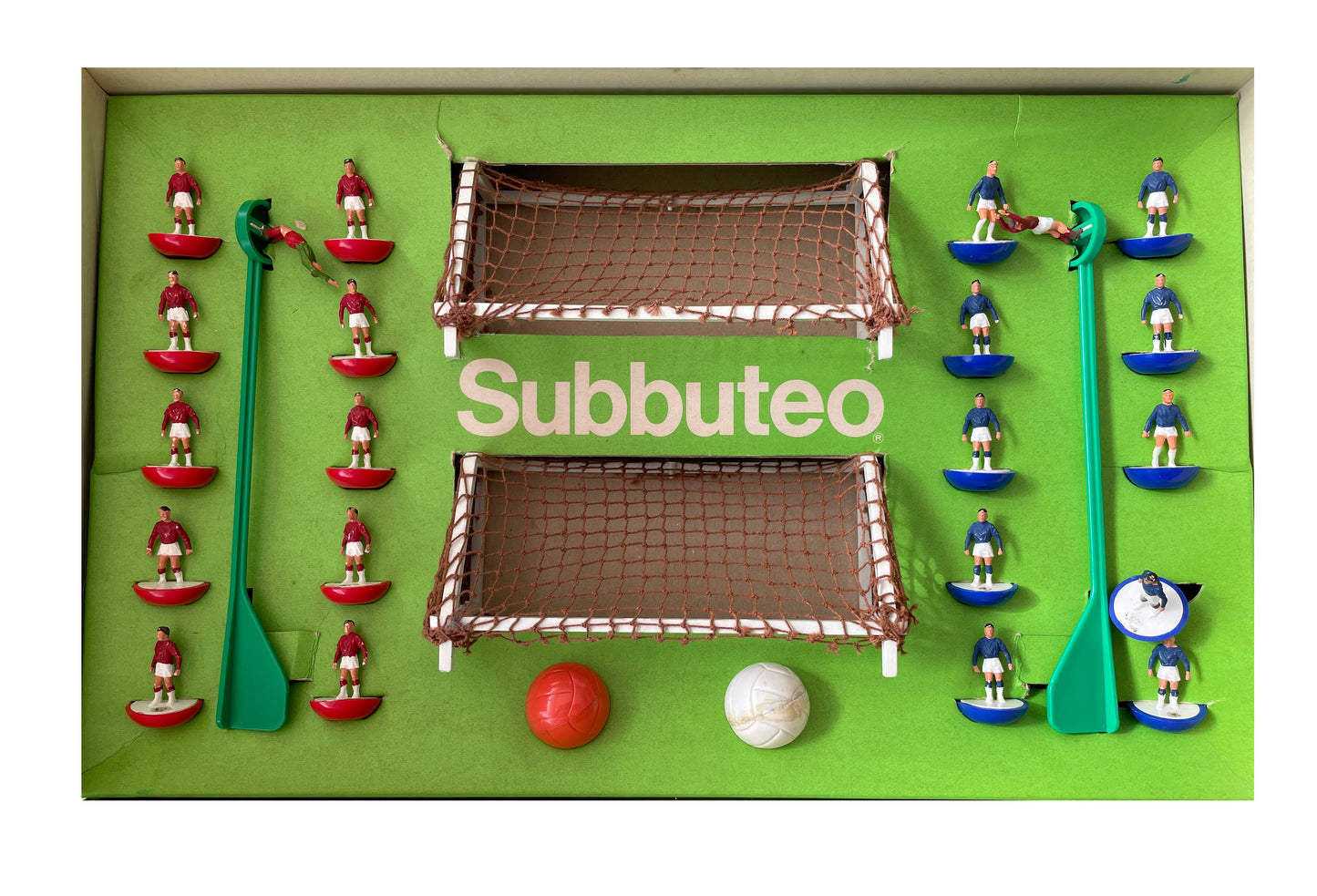 Vintage 1970 Subbuteo Table Soccer Continental Display Edition 100% Complete In The Original Box