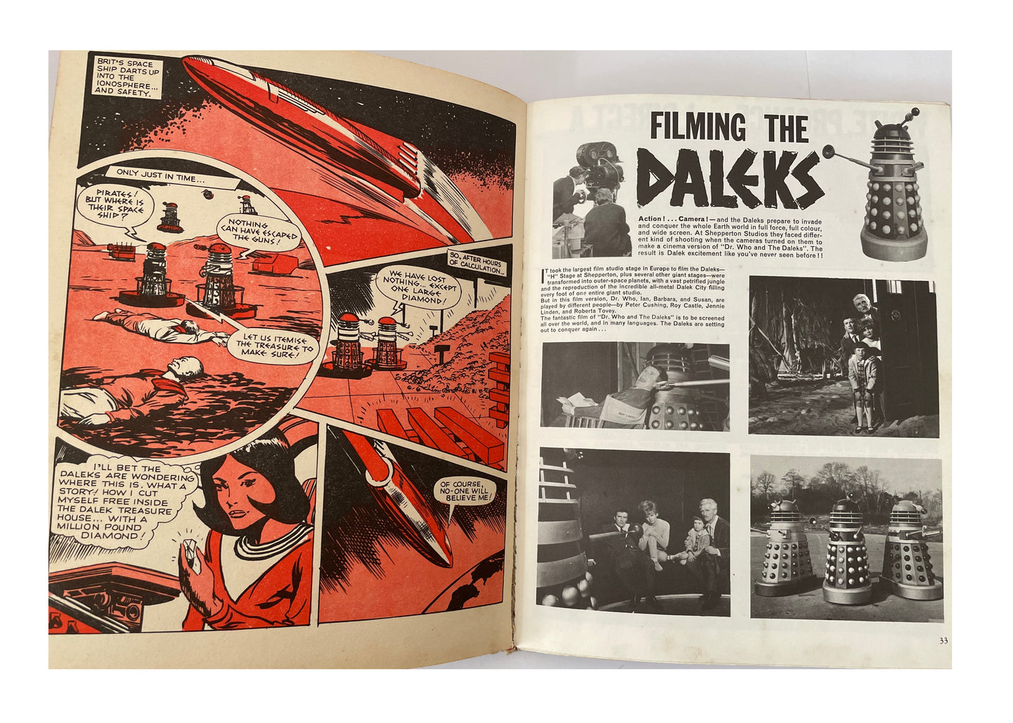 Vintage Terry Nations The Dalek World Book Annual 1966