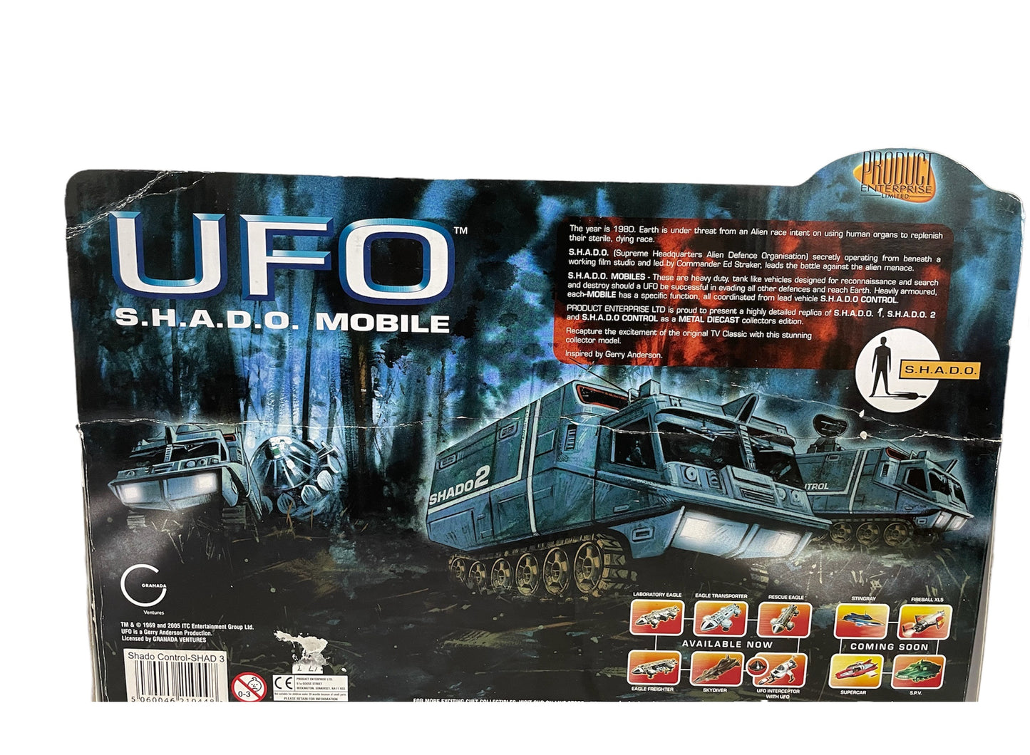 Vintage Product Enterprise 2005 Gerry Anderson's UFO SHADO Mobile - SHADO Control Diecast Replica Model Vehicle - Brand New Shop Stock Room Find