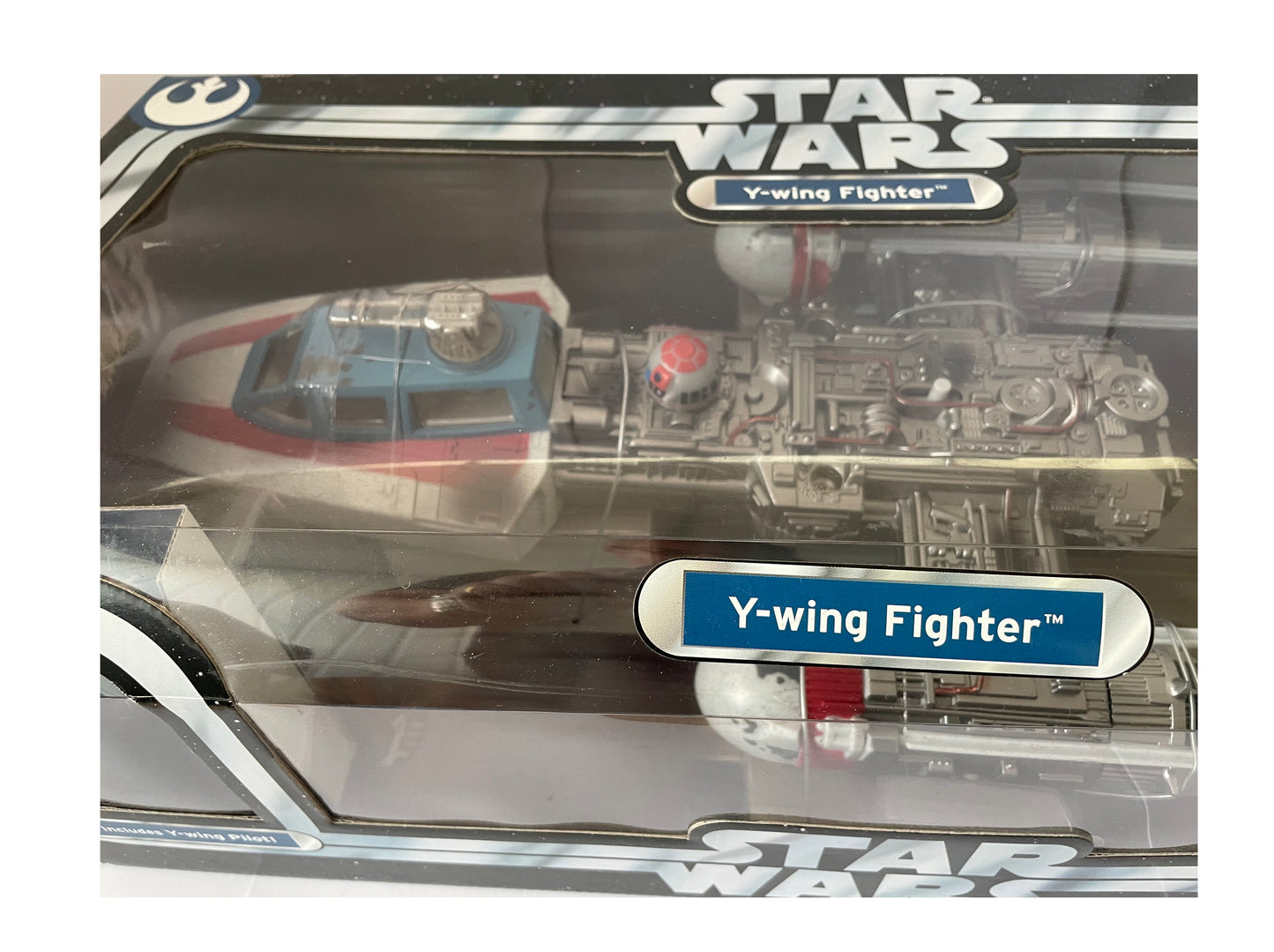 Vintage 2004 Star Wars The Original Trilogy Collection - Y-Wing Fighter Space Vehicle With Y-Wing Action Figure