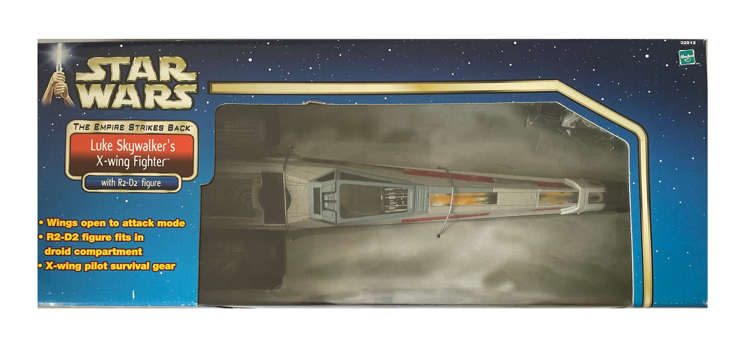 Vintage 2003 Star Wars The Saga Collection - The Empire Strikes Back Luke Skywalkers Red 5 X-Wing Fighter Space Vehicle With R2-D2 Action Figure