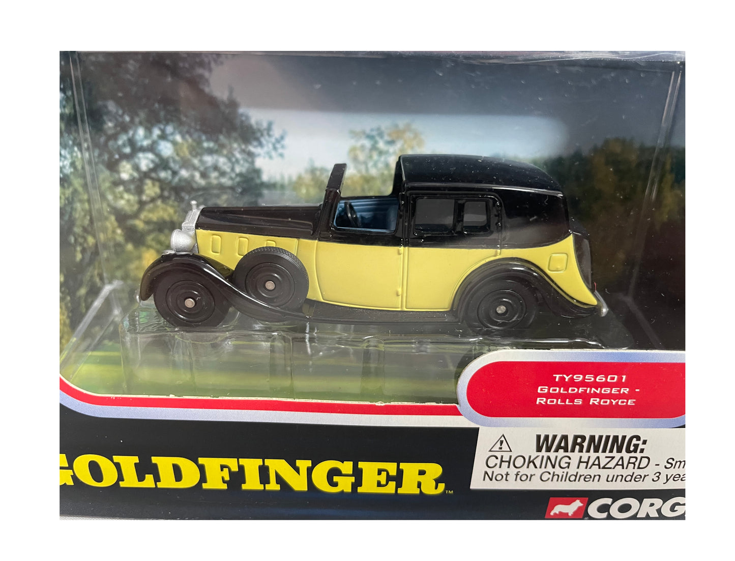 Vintage 2003 Corgi James Bond 007 Goldfinger -Rolls Royce 1:43 Scale Die-Cast Vehicle Replica Number TY95601