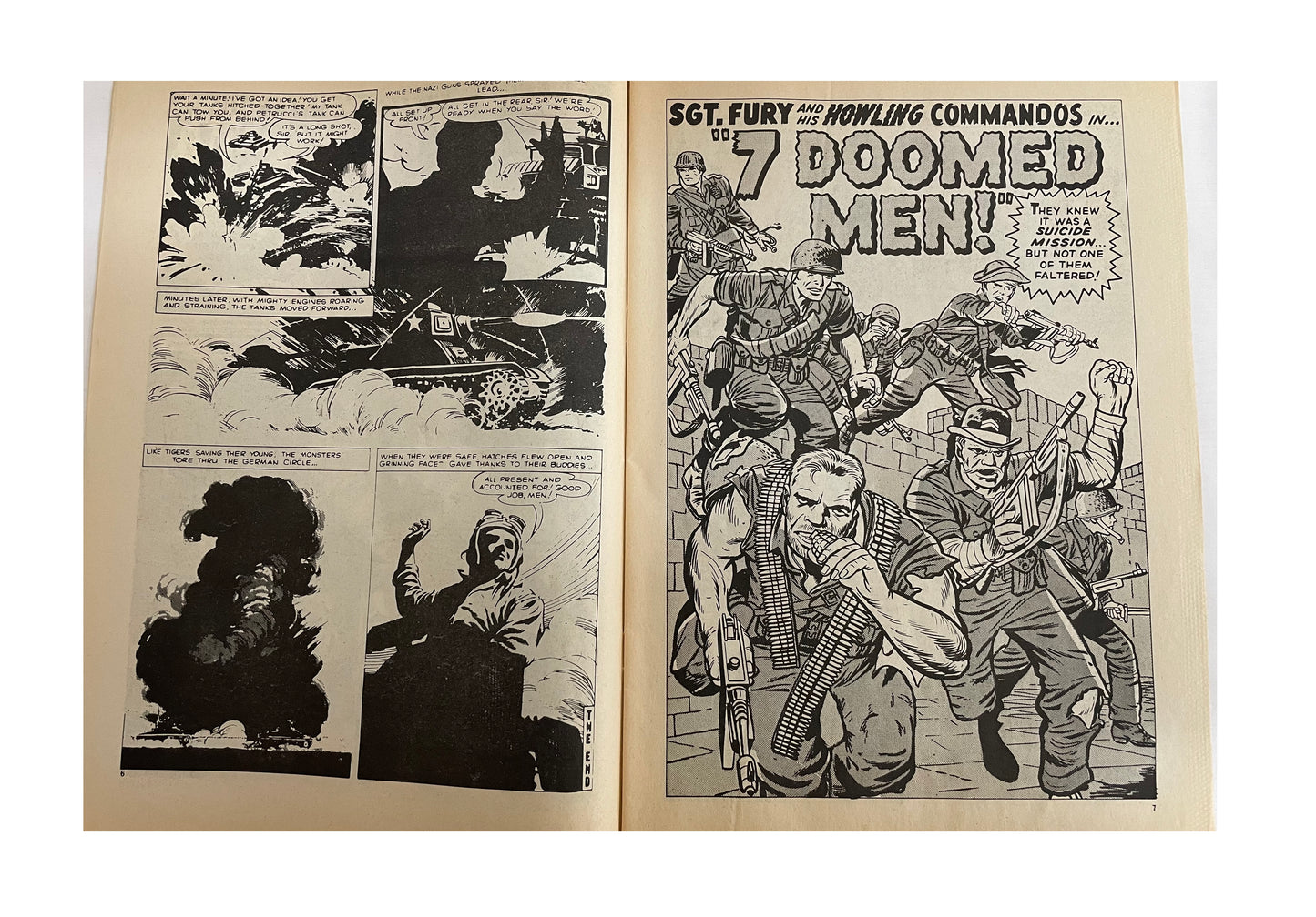 1977 Fury Weekly Comic Magazine Number 1 - Fantastic First Issue - With The Free Model War Plane To Make And Paint - March 16th 1977 - Former Shop Stock